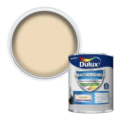 Dulux Weathershield Exterior Quick Dry Satin Paint Celtic Cream - 750ml