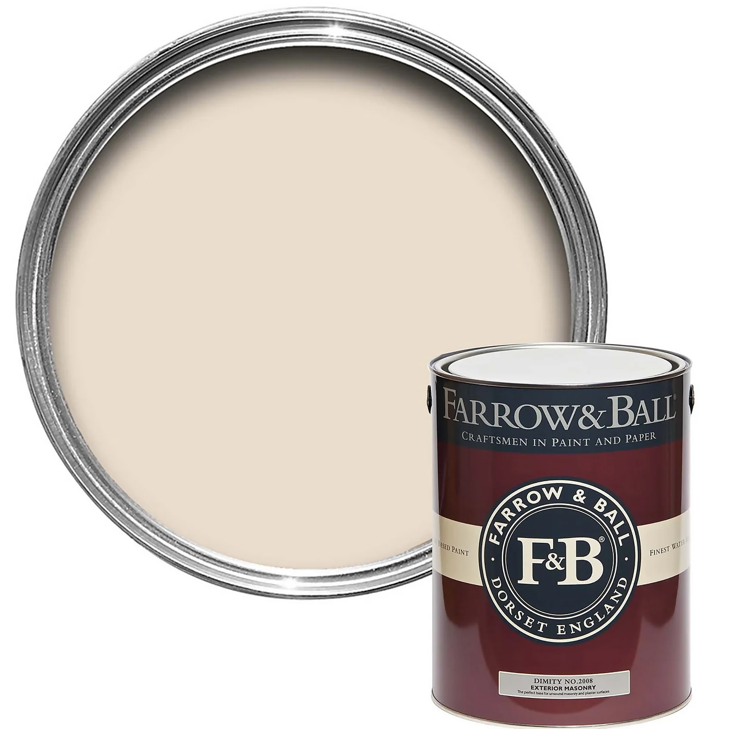 Farrow & Ball Exterior Masonry Paint Dimity - 5L 1 Farrow & Ball Exterior Masonry Paint Dimity - 5L