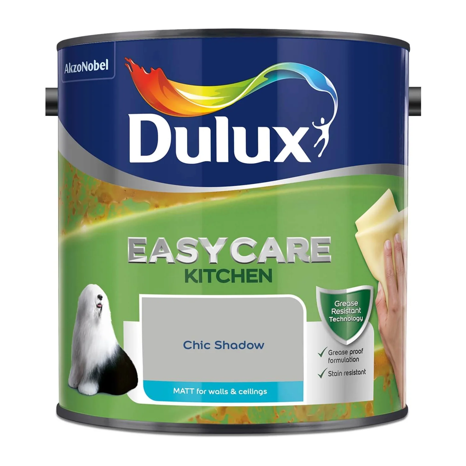 Dulux Easycare Kitchen Chic Shadow - Matt Emulsion Paint - 2.5L 4 Dulux Easycare Kitchen Chic Shadow - Matt Emulsion Paint - 2.5L - Image 4