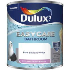 Dulux Easycare Bathroom Pure Brilliant White - Soft Sheen Paint - 1L 10 Dulux Easycare Bathroom Pure Brilliant White - Soft Sheen Paint - 1L -Sandtex Home Sales Store 12808305 1984832978053896