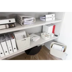 Curver My Style Medium Rectangular Plastic Storage Basket - Vintage White - 13L -Sandtex Home Sales Store 12809476 1714833219079677