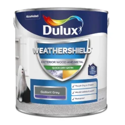 Dulux Weathershield Exterior Quick Dry Satin Paint Gallant Grey - 2.5L 9 Dulux Weathershield Exterior Quick Dry Satin Paint Gallant Grey - 2.5L -Sandtex Home Sales Store 12809483 2044832975334003