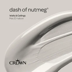 Crown Walls & Ceilings Matt Emulsion Paint Dash Of Nutmeg - 2.5L -Sandtex Home Sales Store 12809696 8924969826062623
