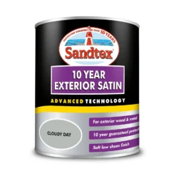 Sandtex® Exterior 10 Year Satin Paint Cloudy Day - 750ml 14 Sandtex® Exterior 10 Year Satin Paint Cloudy Day - 750ml -Sandtex Home Sales Store 12809732 7994871506809918