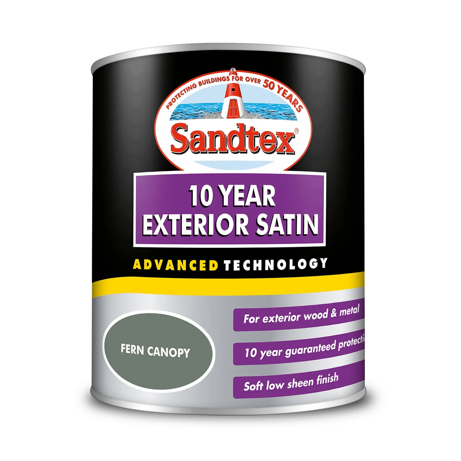 Sandtex® Exterior 10 Year Satin Paint Fern Canopy - 750ml 7 Sandtex® Exterior 10 Year Satin Paint Fern Canopy - 750ml - Image 7