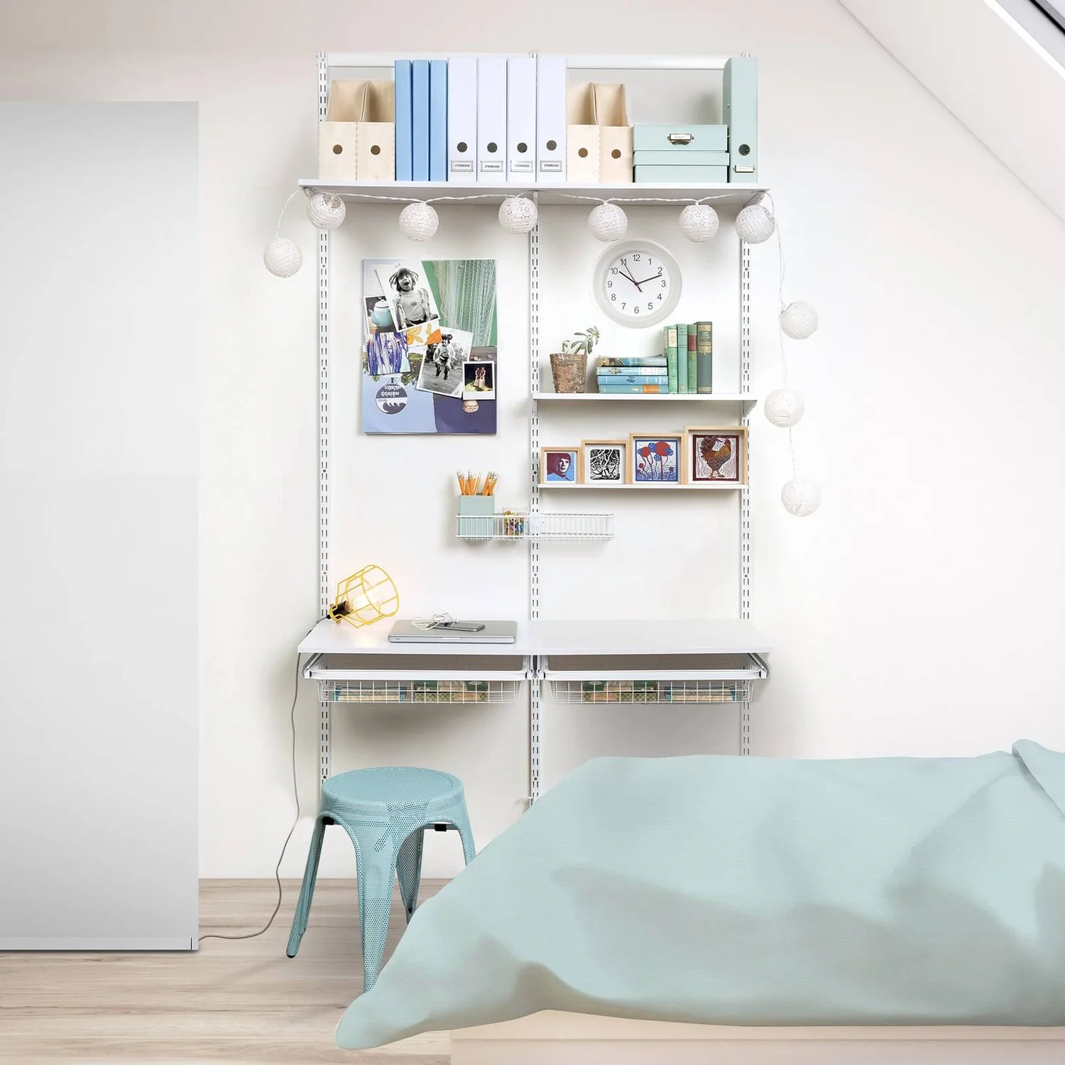 None Double Slot Upright - White -762mm 2 None Double Slot Upright - White -762mm - Image 2