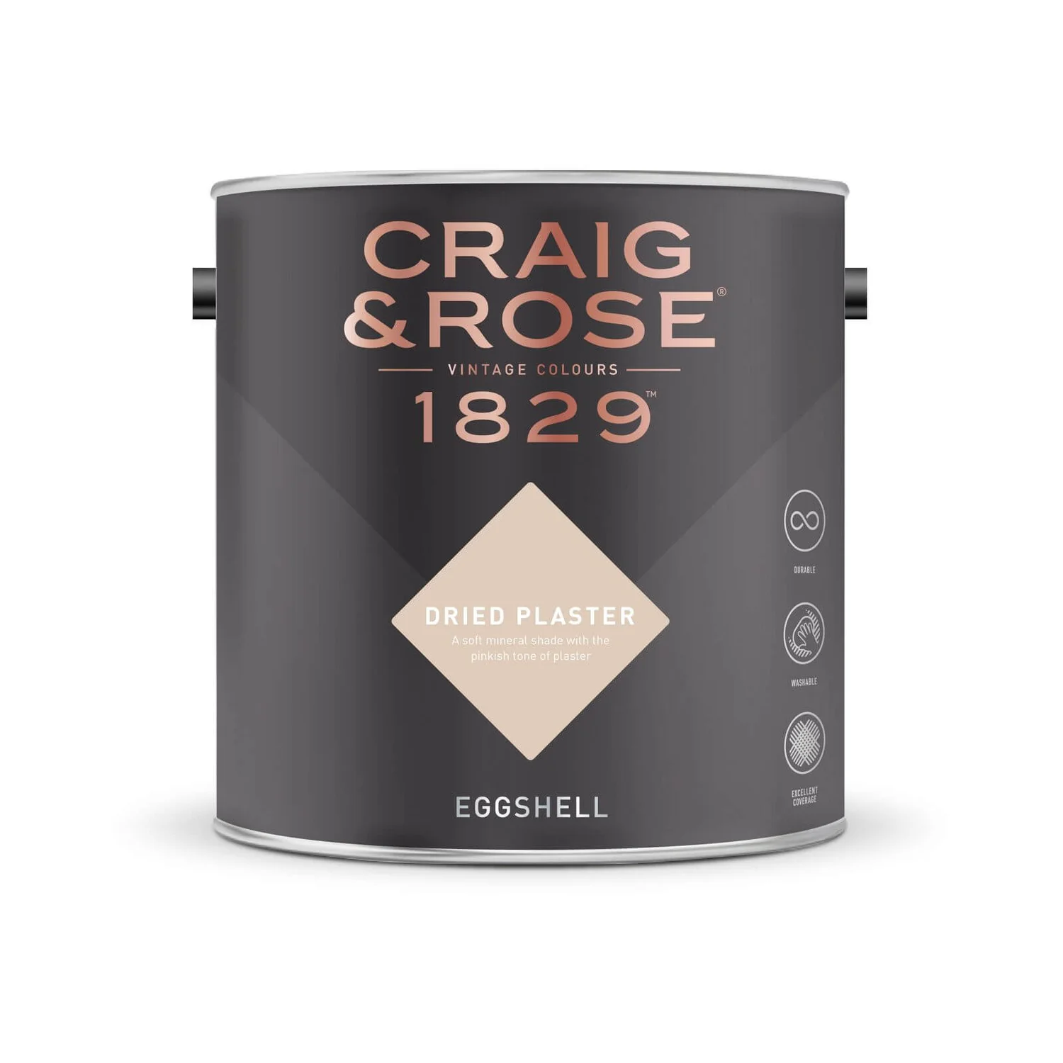 Craig & Rose 1829 Eggshell Paint Dried Plaster - 2.5L 2 Craig & Rose 1829 Eggshell Paint Dried Plaster - 2.5L - Image 2