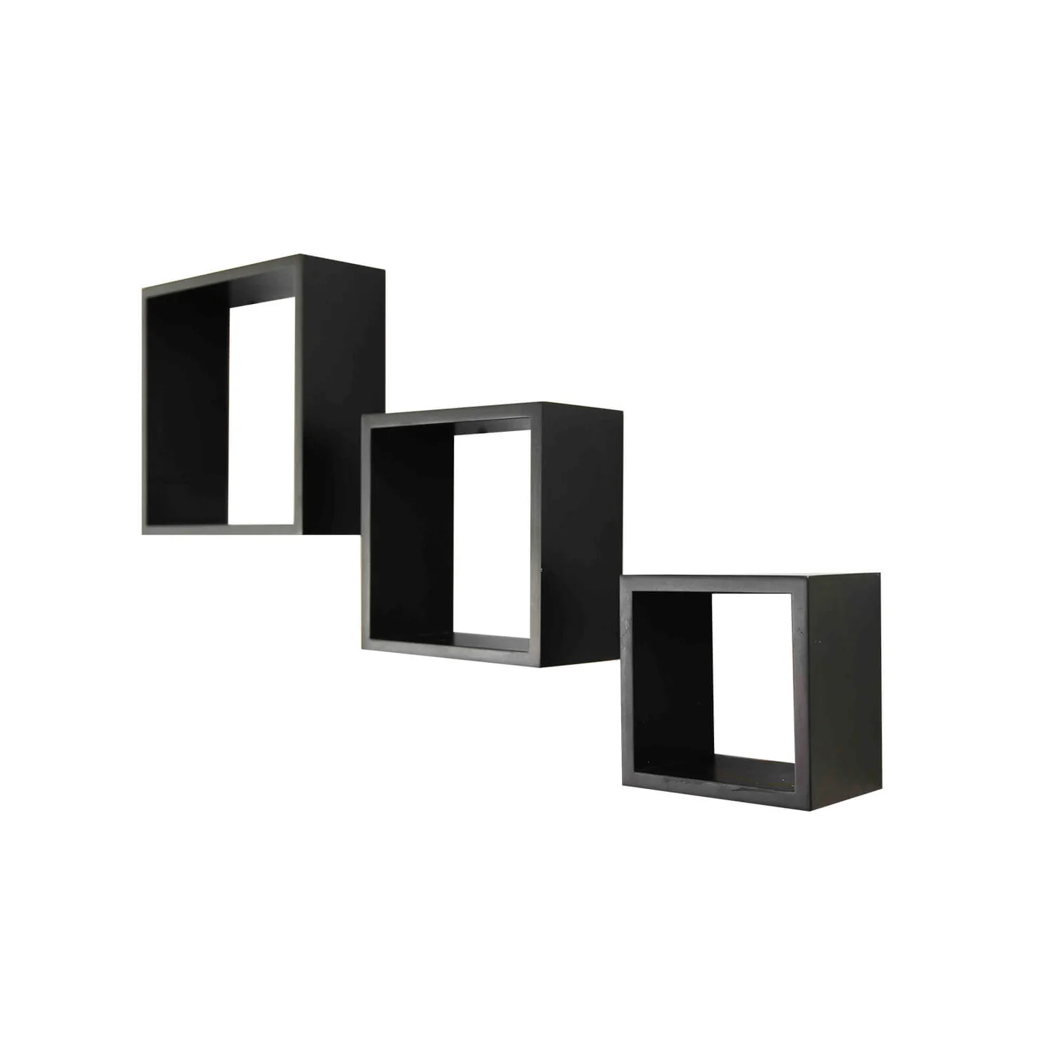 Wall Cubes 3 Pack - Black Matt 1 Wall Cubes 3 Pack - Black Matt