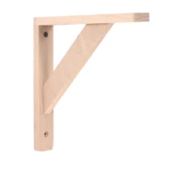 None Timber Effect Bracket - Beech - 20x20cm