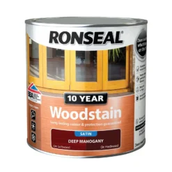 Ronseal 10 Year Woodstain Deep Mahogany Satin - 2.5L -Sandtex Home Sales Store 12820829 1234831917755760