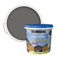 Ronseal Fence Life Plus Paint Charcoal Grey - 5L