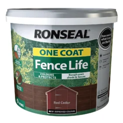 Ronseal One Coat Fence Life Paint Red Cedar - 9L 7 Ronseal One Coat Fence Life Paint Red Cedar - 9L -Sandtex Home Sales Store 12837604 1044942087320246