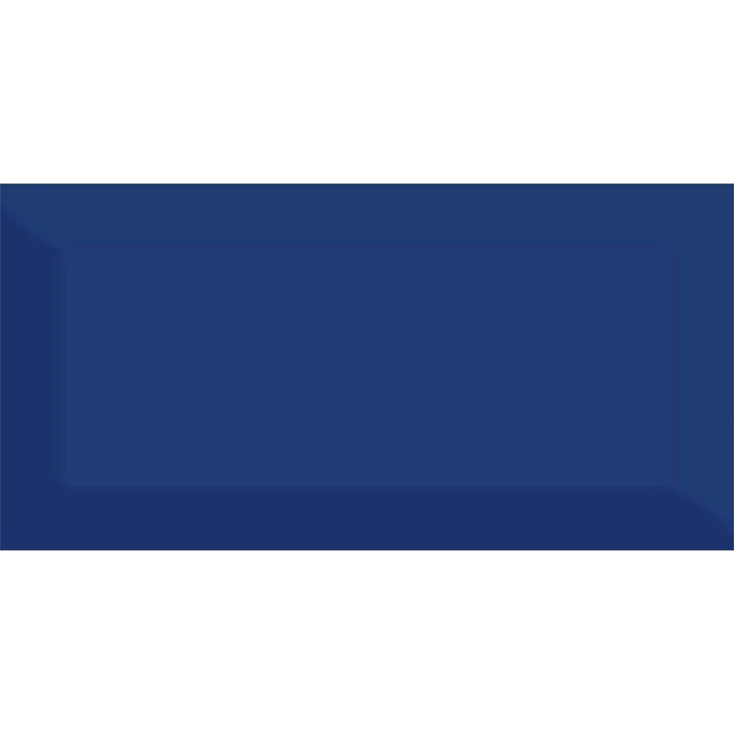 None Metro Navy Bevelled Ceramic Wall Tile 100 X 200mm - 0.5sqm Pack 2 None Metro Navy Bevelled Ceramic Wall Tile 100 X 200mm - 0.5sqm Pack - Image 2