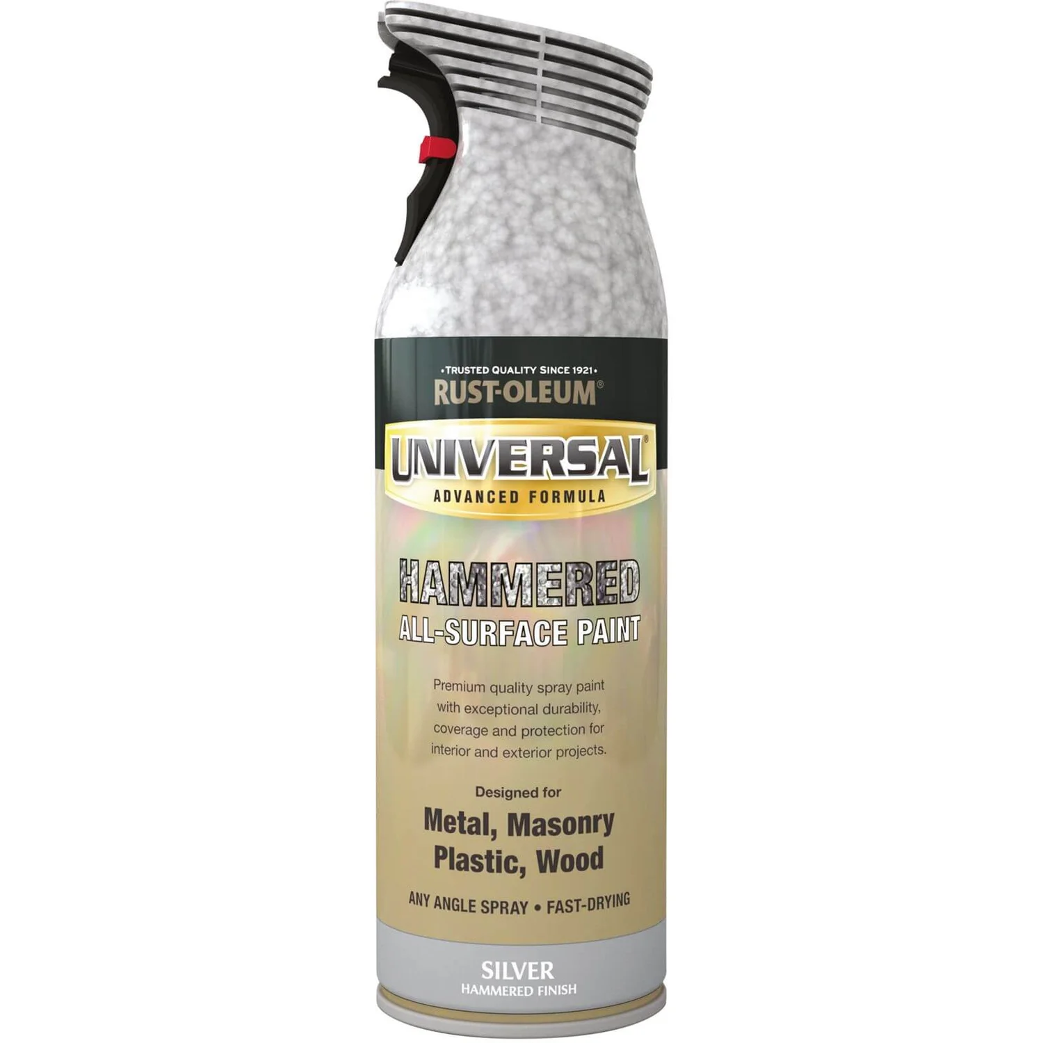 Rust-Oleum Hammered Silver - Universal Metallic Spray Paint - 400ml 1 Rust-Oleum Hammered Silver - Universal Metallic Spray Paint - 400ml