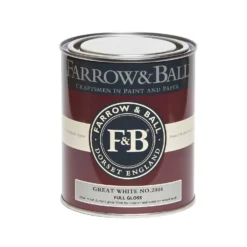 Farrow & Ball Full Gloss Paint Great White - 750ml 6 Farrow & Ball Full Gloss Paint Great White - 750ml -Sandtex Home Sales Store 12841751 1564951853514405