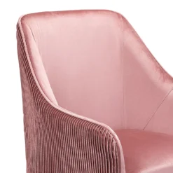 Pia Pleat Swivel Chair - Rose -Sandtex Home Sales Store 12882869 2114887373381713