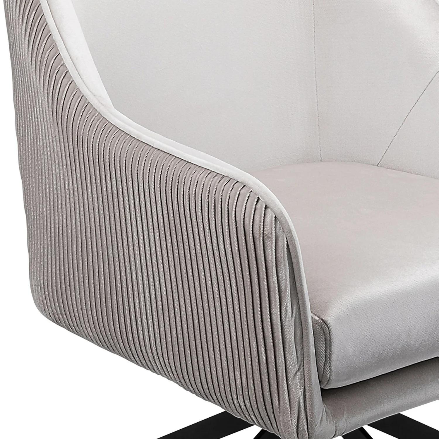 Pia Pleat Swivel Chair - Silver 5 Pia Pleat Swivel Chair - Silver - Image 5