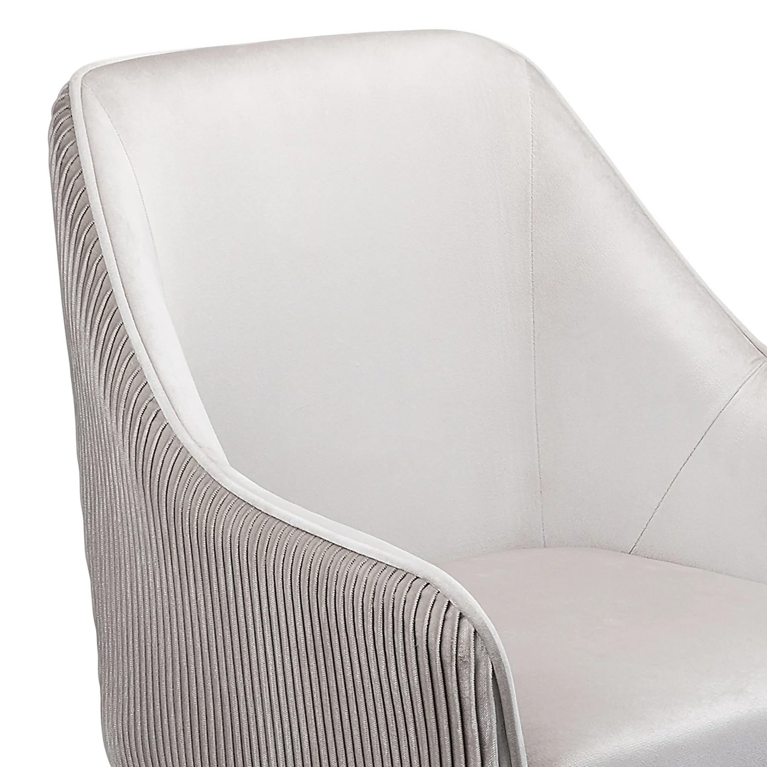 Pia Pleat Swivel Chair - Silver 4 Pia Pleat Swivel Chair - Silver - Image 4