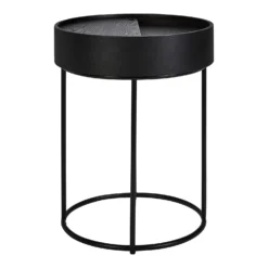 House Beautiful Halo Black Ash Side Table -Sandtex Home Sales Store 12886103 8714862228013279