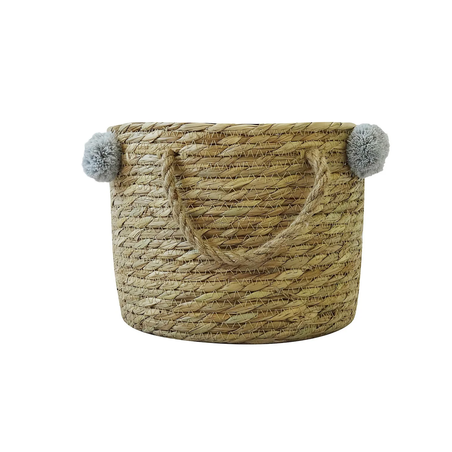 Natural Rush Basket With Handles 2 Natural Rush Basket With Handles - Image 2