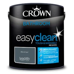 Crown Easyclean® Mouldguard+ Bathroom Mid Sheen Washable Multi Surface Paint Aftershow® - 2.5 L -Sandtex Home Sales Store 12886751 1764853415506034