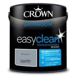 Crown Easyclean® Mouldguard+ Bathroom Mid Sheen Washable Multi Surface Paint Blue Gravel® - 2.5L 13 Crown Easyclean® Mouldguard+ Bathroom Mid Sheen Washable Multi Surface Paint Blue Gravel® - 2.5L -Sandtex Home Sales Store 12886755 1594853415650199