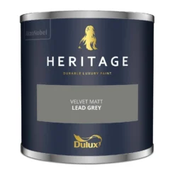 Dulux Heritage Matt Emulsion Paint Lead Grey - Tester 125ml -Sandtex Home Sales Store 12891268 6084843785763650