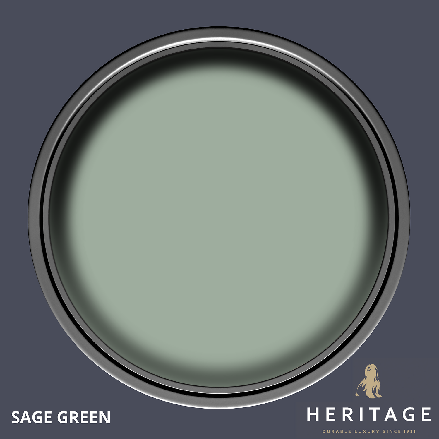 Dulux Heritage Eggshell Paint Sage Green - 750ml 3 Dulux Heritage Eggshell Paint Sage Green - 750ml - Image 3