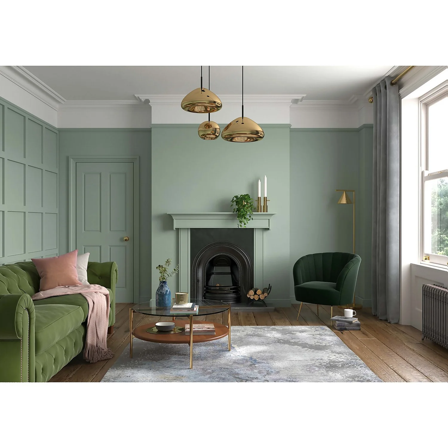Dulux Heritage Eggshell Paint Sage Green - 750ml 2 Dulux Heritage Eggshell Paint Sage Green - 750ml - Image 2