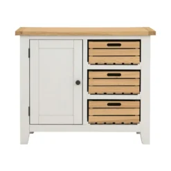 Ashstead Small Sideboard - Oak & Ivory -Sandtex Home Sales Store 12917103 4054897162766709
