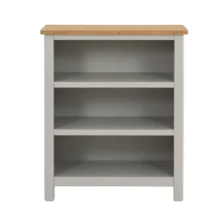 Norbury Low Bookcase - Grey -Sandtex Home Sales Store 12940859 3694889183449380