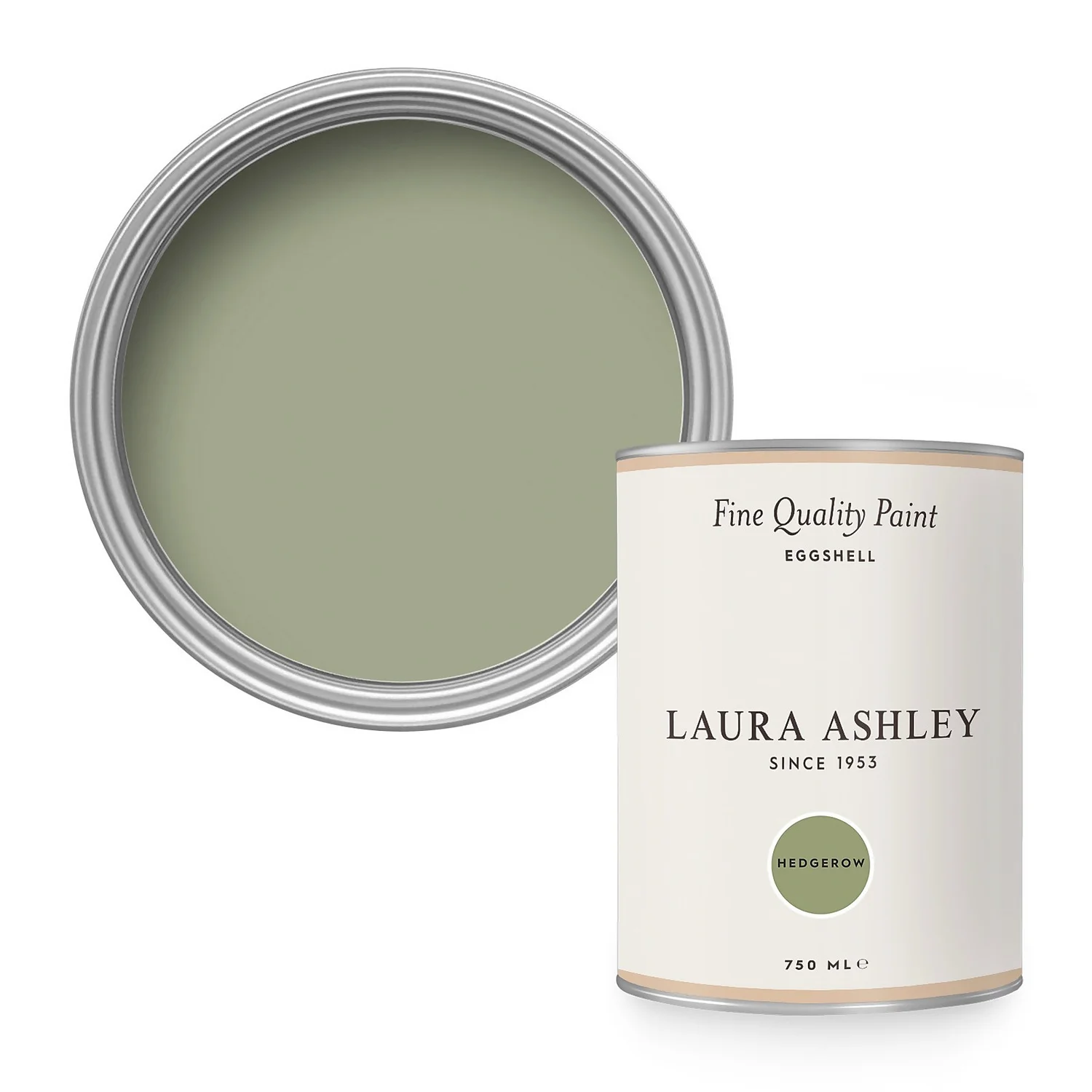 Laura Ashley Eggshell Paint Hedgerow - 750ml 1 Laura Ashley Eggshell Paint Hedgerow - 750ml