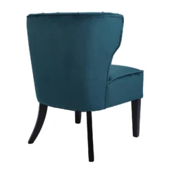 Sadie Velvet Accent Chair - Aegean Blue -Sandtex Home Sales Store 13223769 1514958840668956