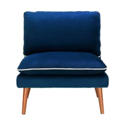 Pippa Pillow Accent Chair - Blue -Sandtex Home Sales Store 13514417 8174997229801594