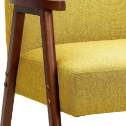 Alex Mid Century Armchair - Ochre -Sandtex Home Sales Store 13514419 7044963831726281