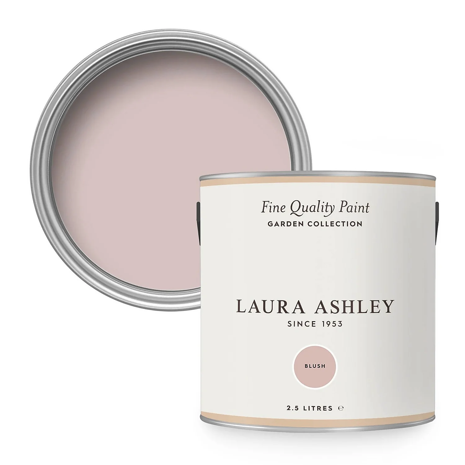 Laura Ashley Eggshell Garden Paint Blush - 2.5L 1 Laura Ashley Eggshell Garden Paint Blush - 2.5L