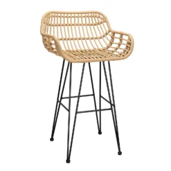 Ronnie Rattan Bar Stool - Set Of 2 10 Ronnie Rattan Bar Stool - Set Of 2 -Sandtex Home Sales Store 13863935 2125001688266576