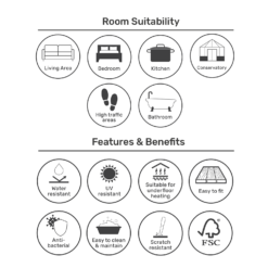 EGGER HOME Chalk Ceramic Tile 8mm Aqua+ Laminate Flooring -Sandtex Home Sales Store 13999107 1225014868679597